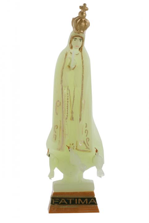 Fatimai Mária szobor, világító, 9 cm-es