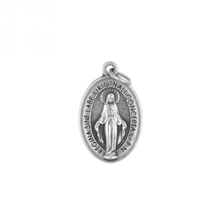 Csodás Mária ezüst színű, fém érem, 22 mm-es