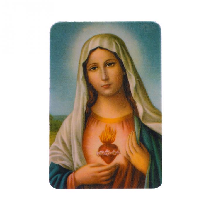 Hűtőmágnes - Mária Szíve - 4 cm x 6 cm-es