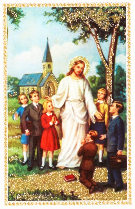jezus-a-gyerekekkel-imadsagos-kep-aranyozott-11x7-cmes