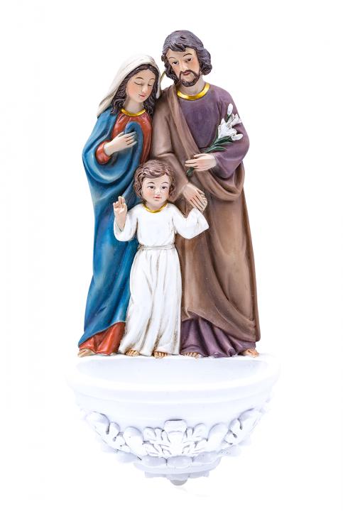 Szenteltvíztartó Szent Család 20 cm