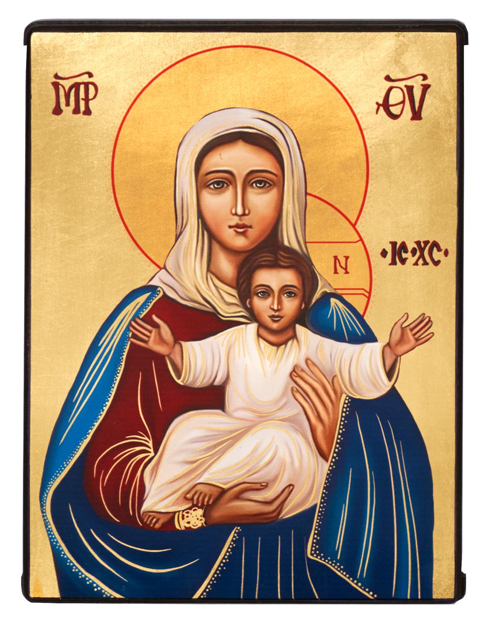 ikon-kep-maria-gyermekkel-17x23-cm
