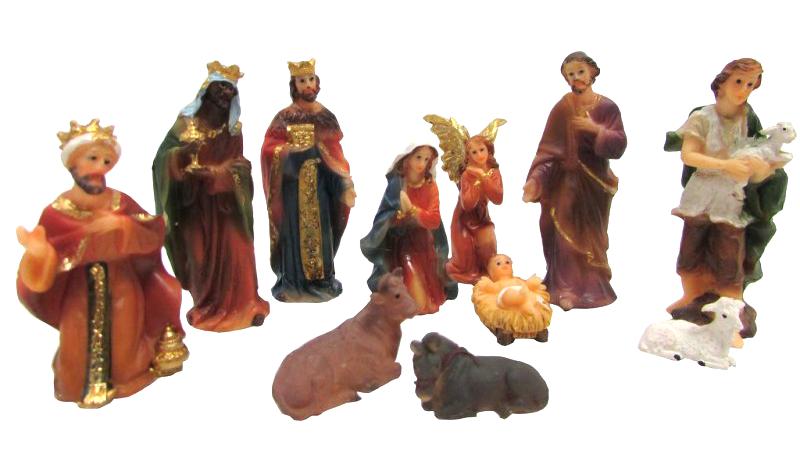 Betlehem, 11 alakos, 8,5 cm-es