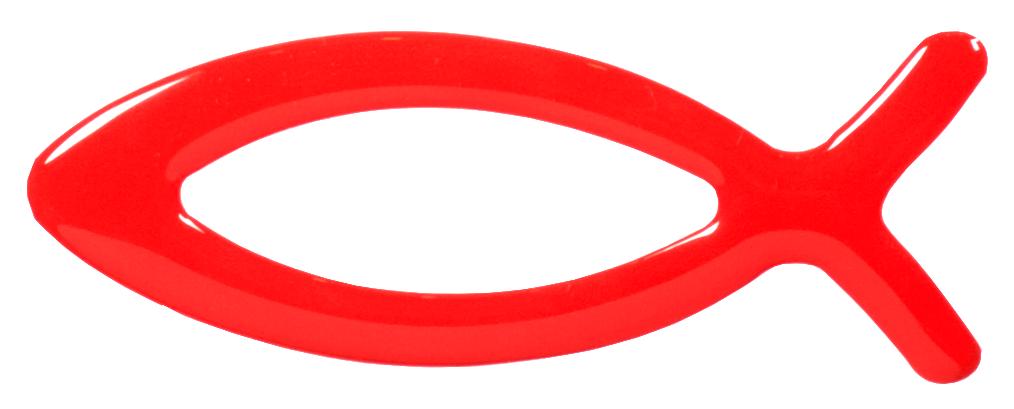 hal-szimbolum-ikhthusz-matrica-9cmx4cm-piros