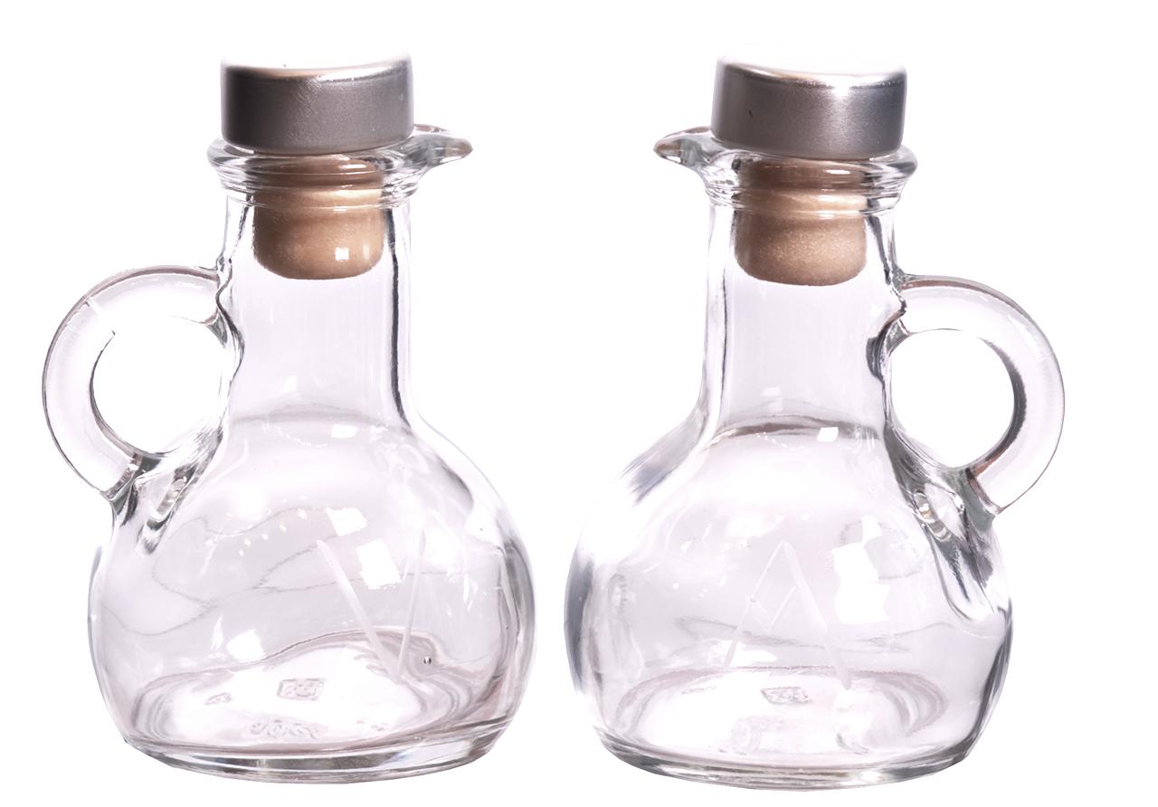 Ampolna üveg szett, aqua és vino, 80 ml