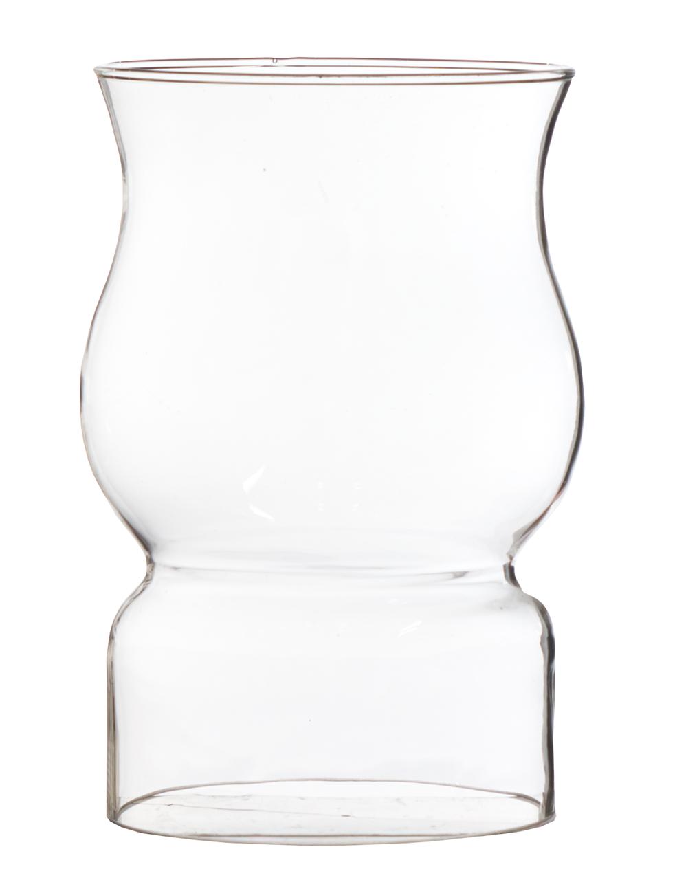 Lángvédő üvegbúra gyertyához, 16 cm,  O93/95 mm