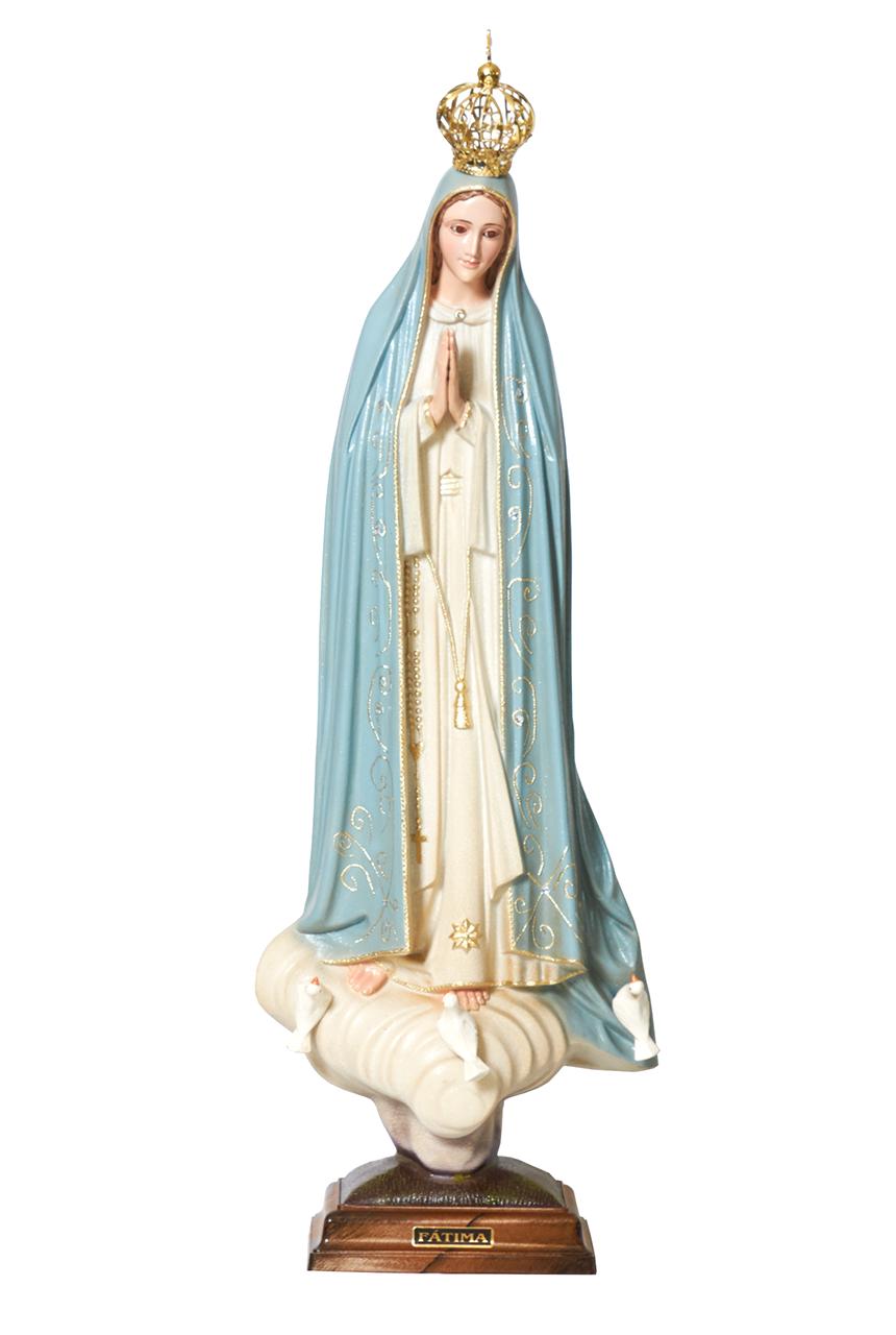 Fatimai Mária szobor, színes, 55 cm-es 
