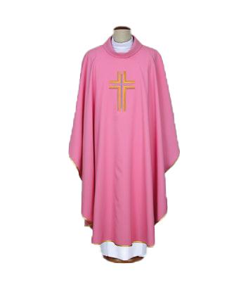 Hímzett miseruha (rózsaszín) , stólával