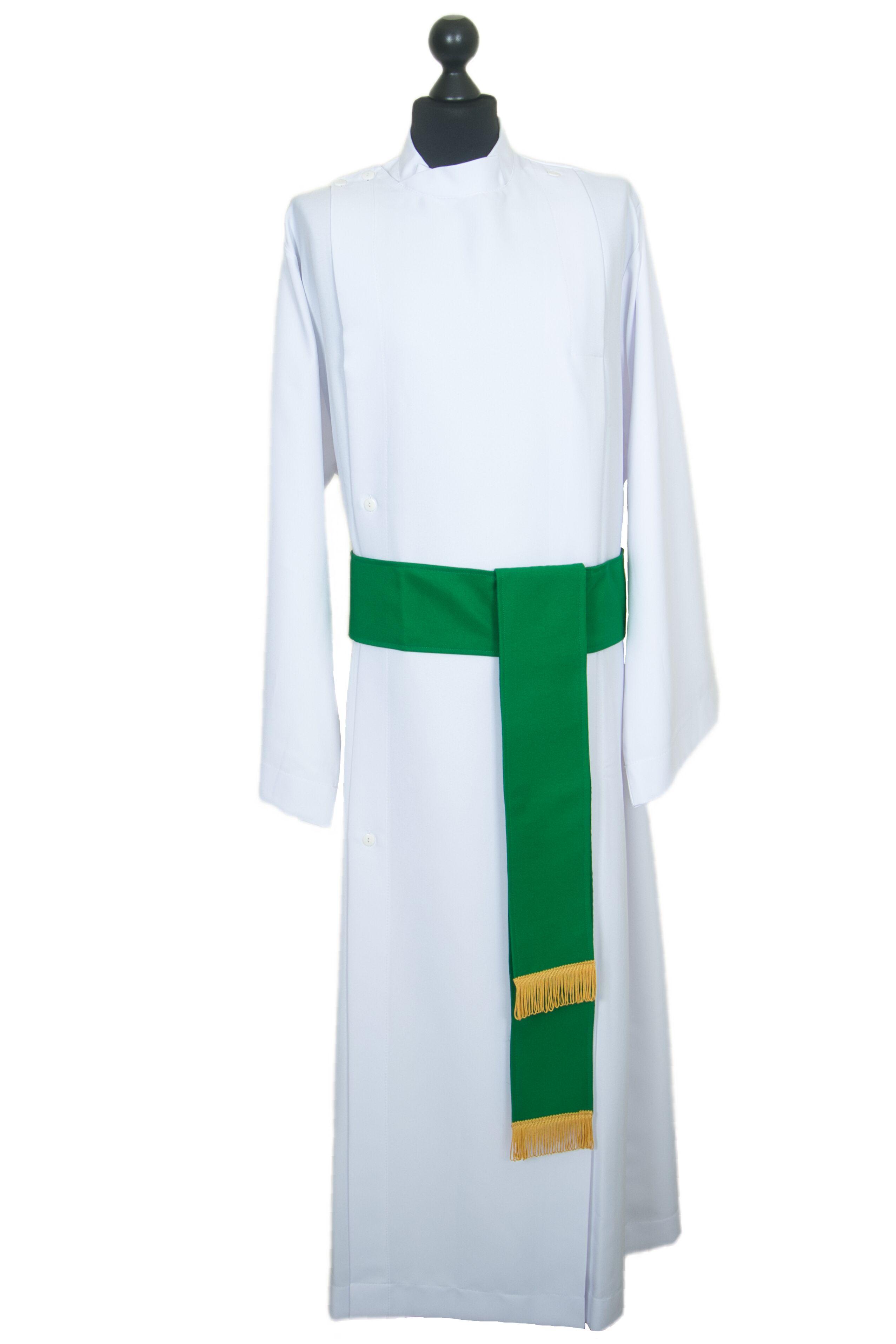 Liturgikus öv zöld színben (cingulum)