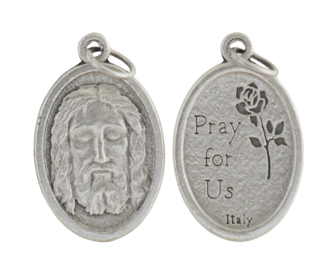 Szent Arc ezüst színű, fém érem, 22 mm-es