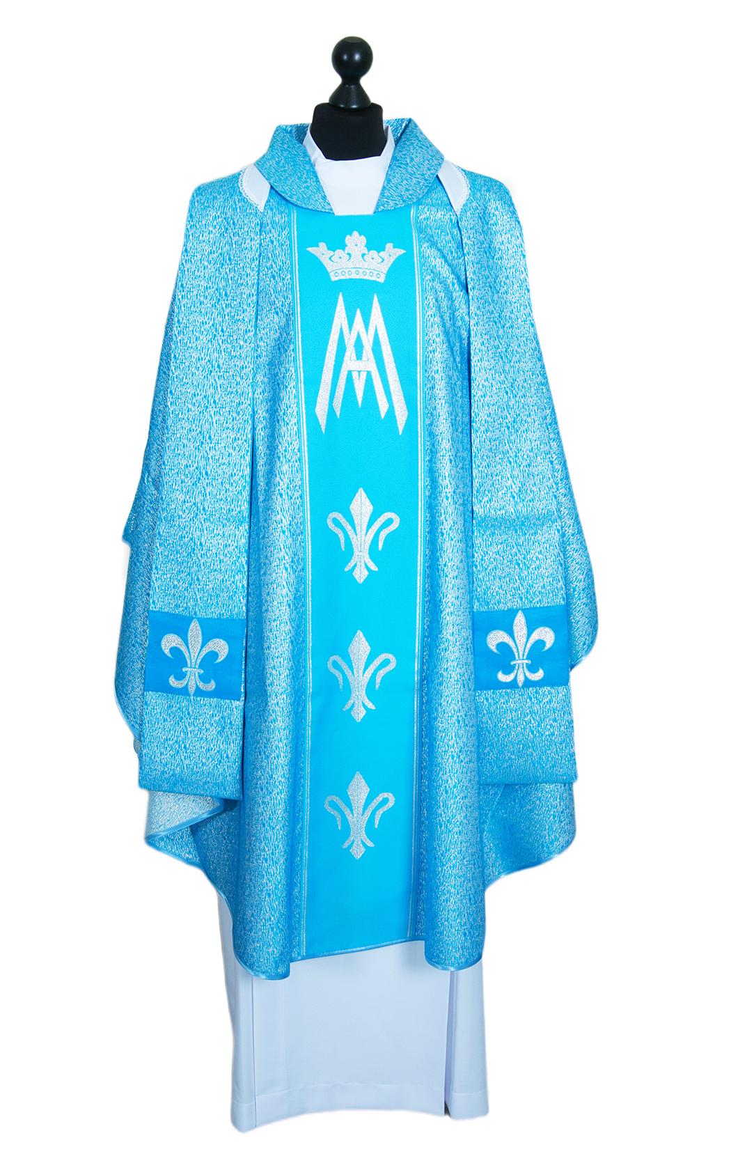 miseruha-kek-maria-monogram-diszitessel-stolaval