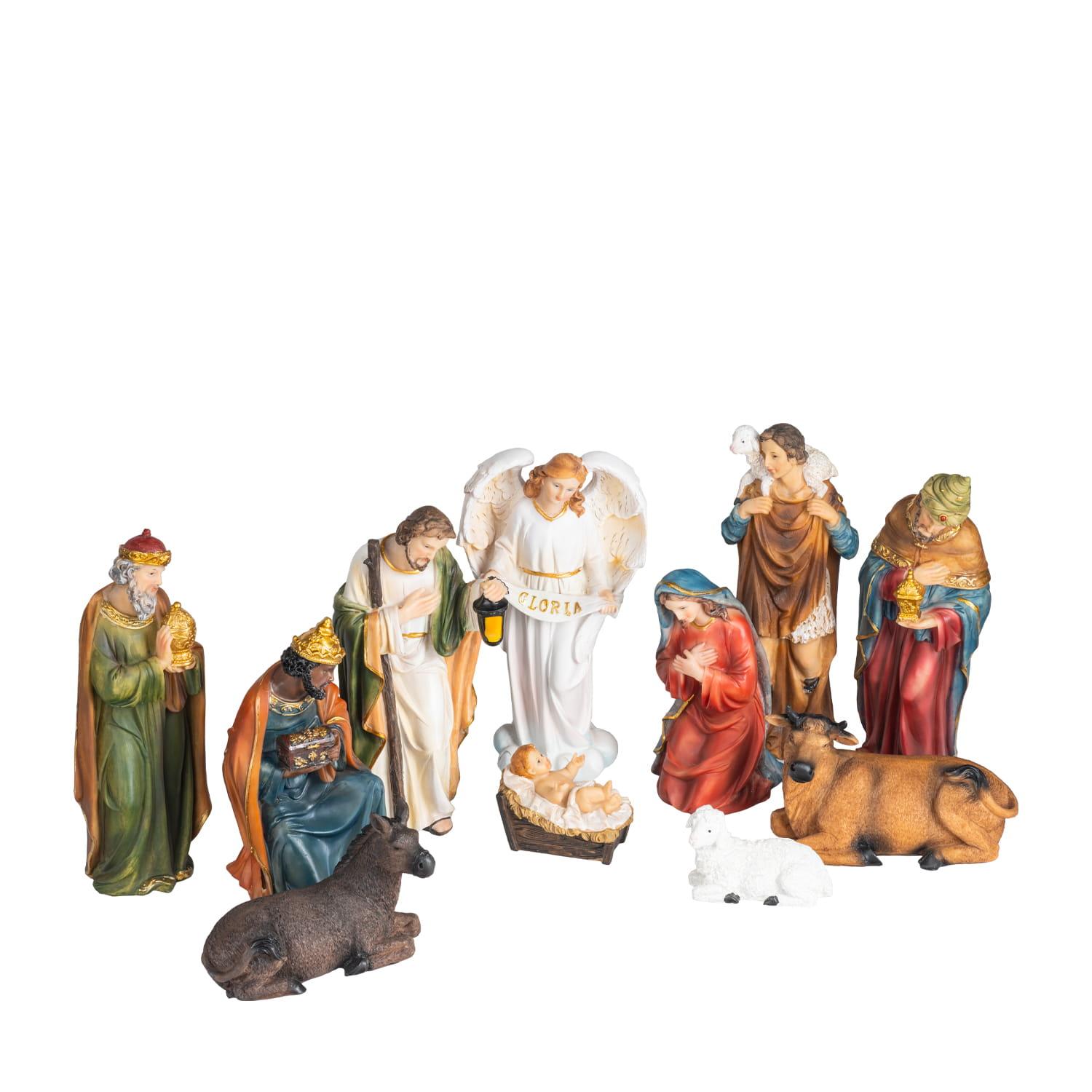 Betlehem, 11 alakos, 19,5 cm-es