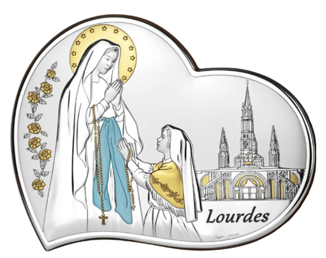 ezust-bevonatos-lourdesi-szuz-maria-kep-15-cm-x-13-cm