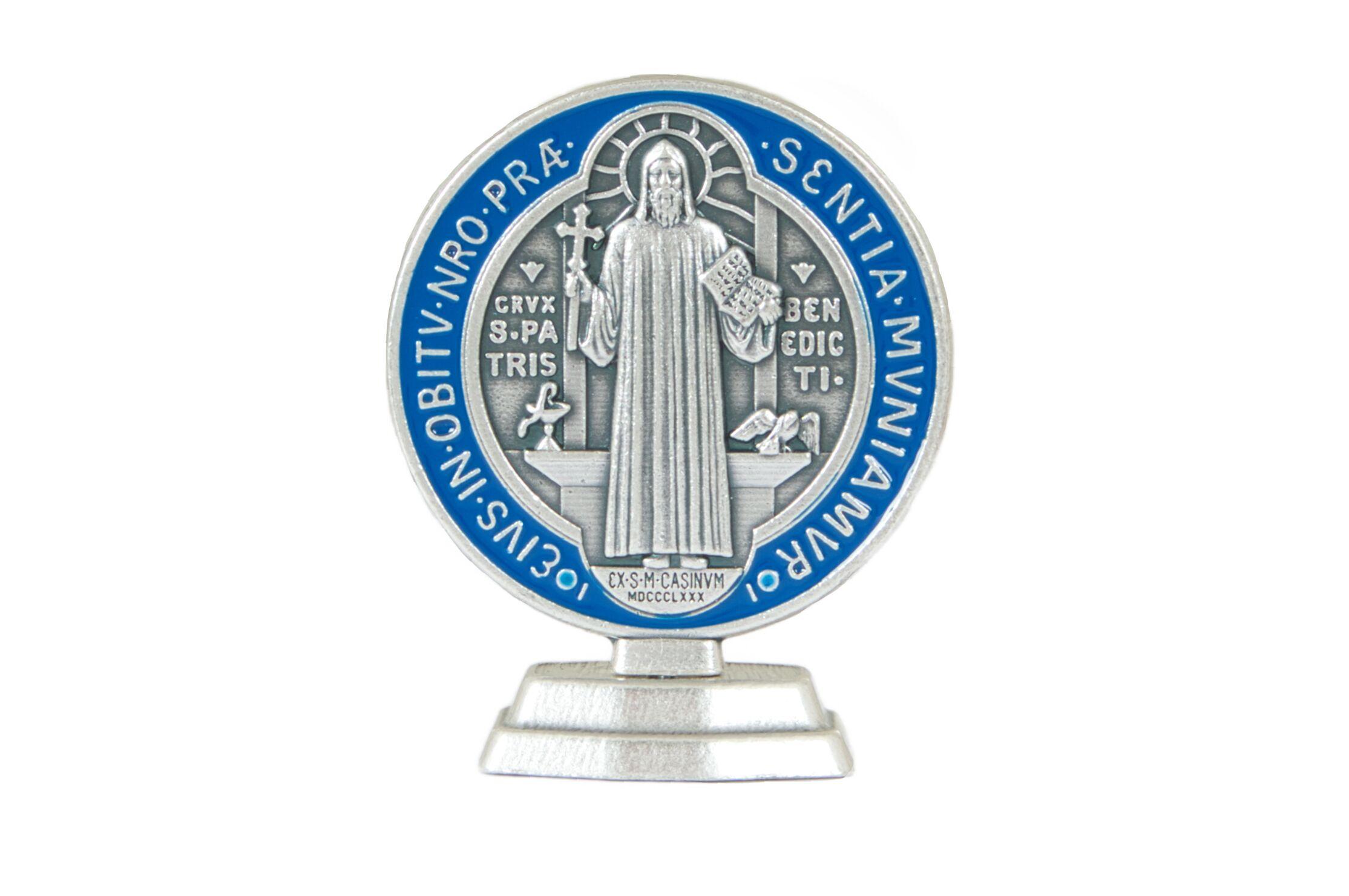 Álló Szent Benedek érem, 6,5 cm