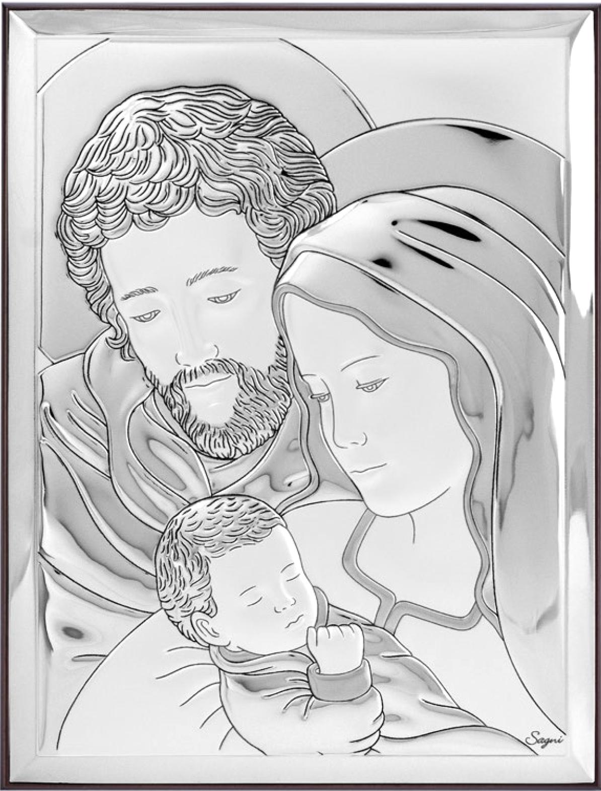 ezust-bevonatos-szent-csalad-kep-8-cm-x-11-cm