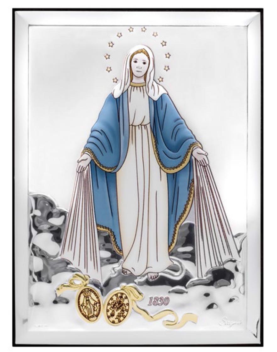 ezust-bevonatos-csodas-maria-kep-13-cm-x-18-cm-szines