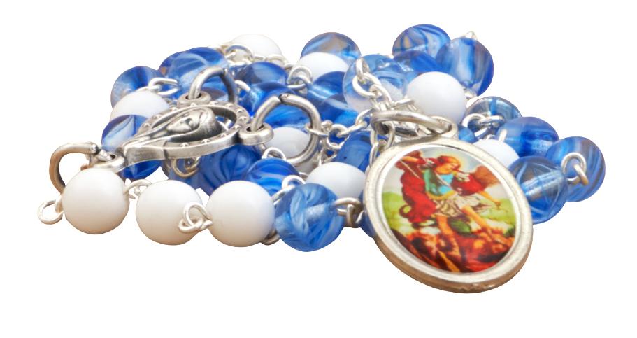 szent-mihaly--uveg-rozsafuzer-szines-eremmel