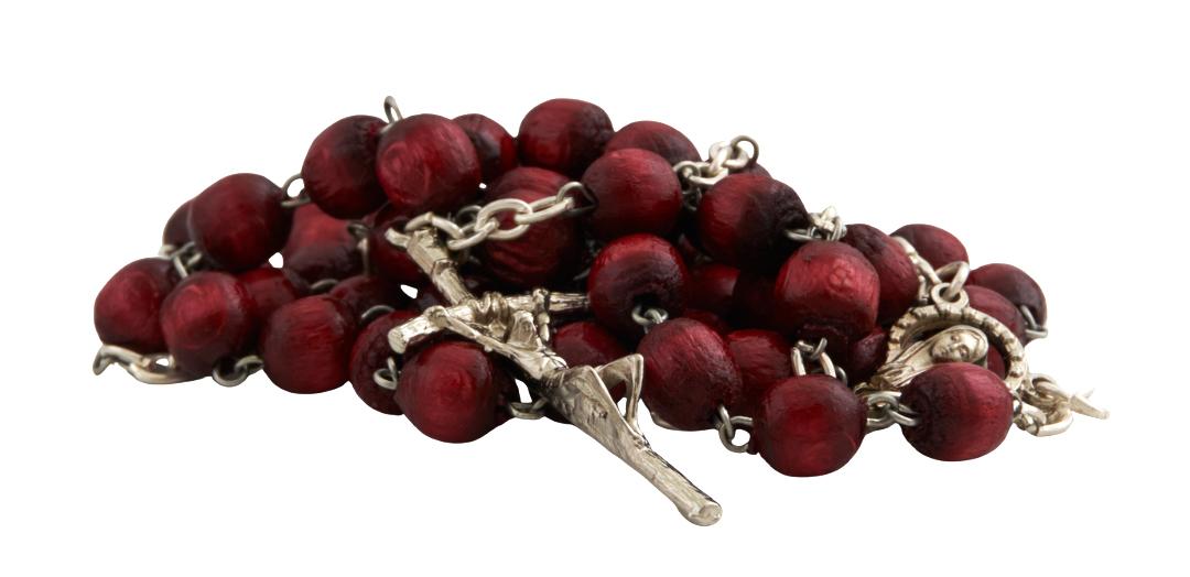 Fa - bordó - 5-tizedes rózsafüzér