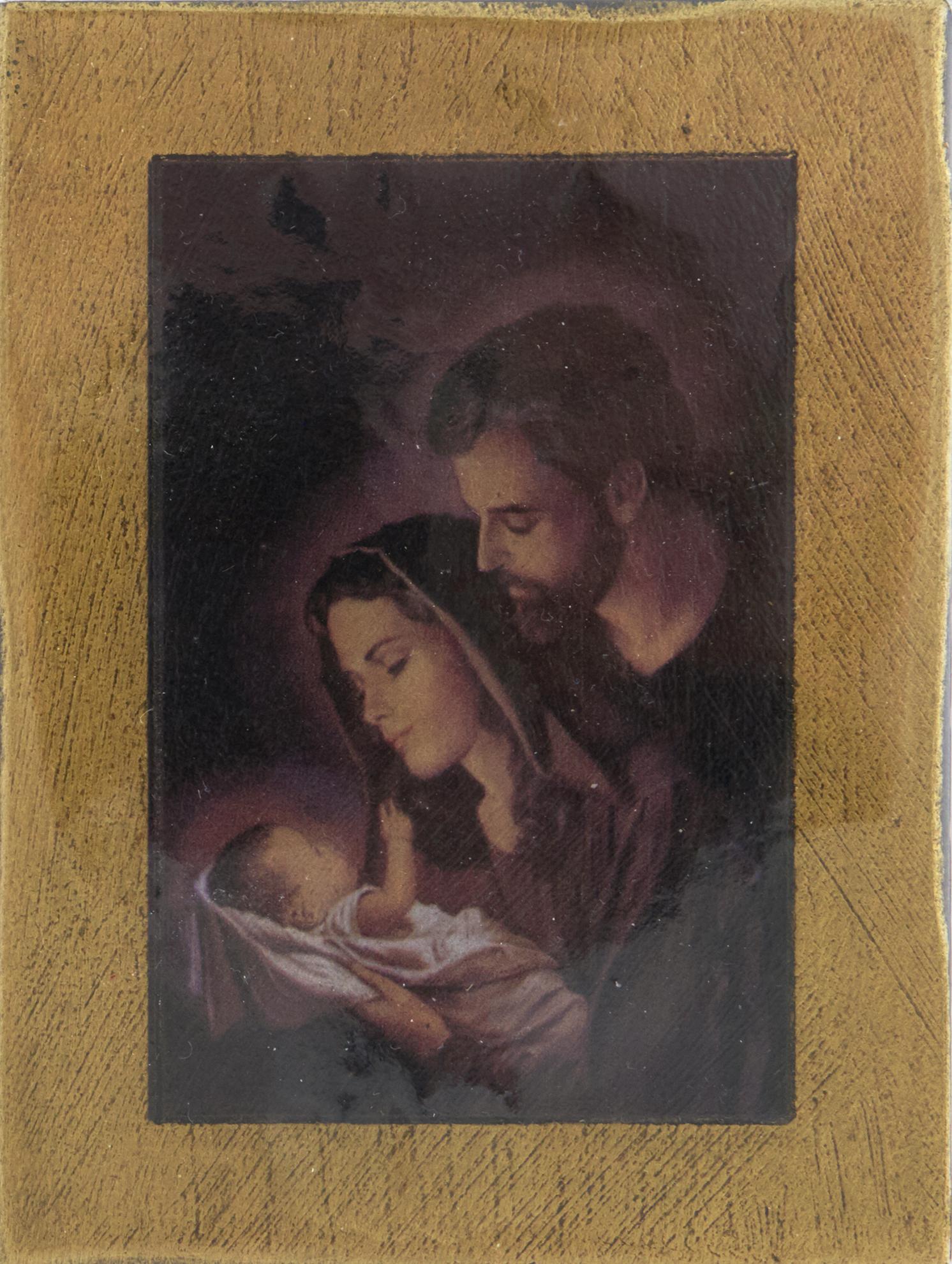 Szentkép, Szent Család, 9 cm x 12 cm