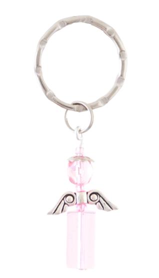 Kulcstartó angyalka, rózsaszín