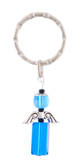 Kulcstartó angyalka, sötétkék