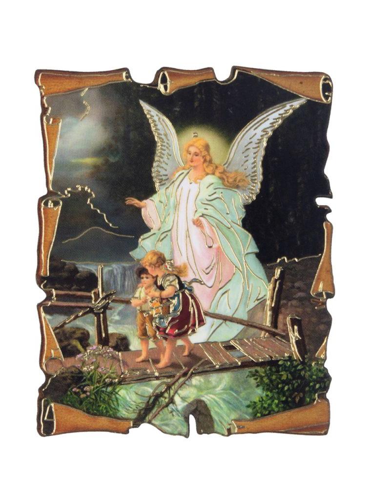 Hűtőmágnes, Őrzőangyal, 6 cm x 7,5 cm