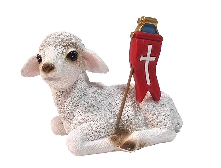Húsvéti bárány szobor, 8 cm x 12 cm